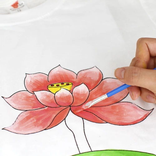 Белая хлопковая летняя футболка, набор материалов, ручная роспись, семейный стиль, граффити, короткий рукав, «сделай сам», делается под заказ