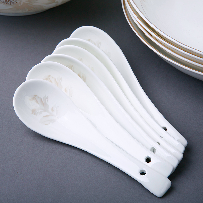 Ipads China tableware 30 sets of household utensils dish bowl of soup pot small butterfly ceramic tableware gift boxes