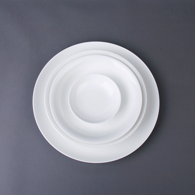 Pure white ipads China tableware use of domestic environmental protection plate rice bowls bowl rainbow such as bowl dish plate dumplings plate microwave