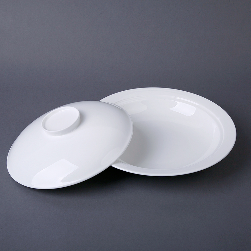 Ipads China with cover insulation food dish plate plate is multi - purpose and combiner deep LIDS, stew meat dish dumpling dish