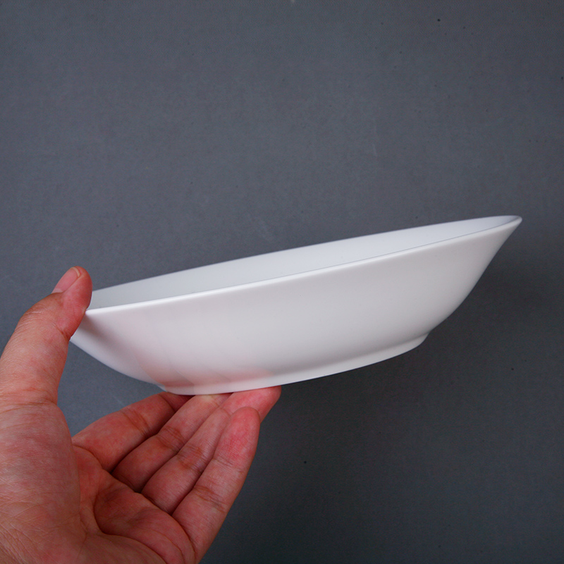 Ipads China tableware home plate deep dish dish soup plate salad plate ceramic plate contracted white plate