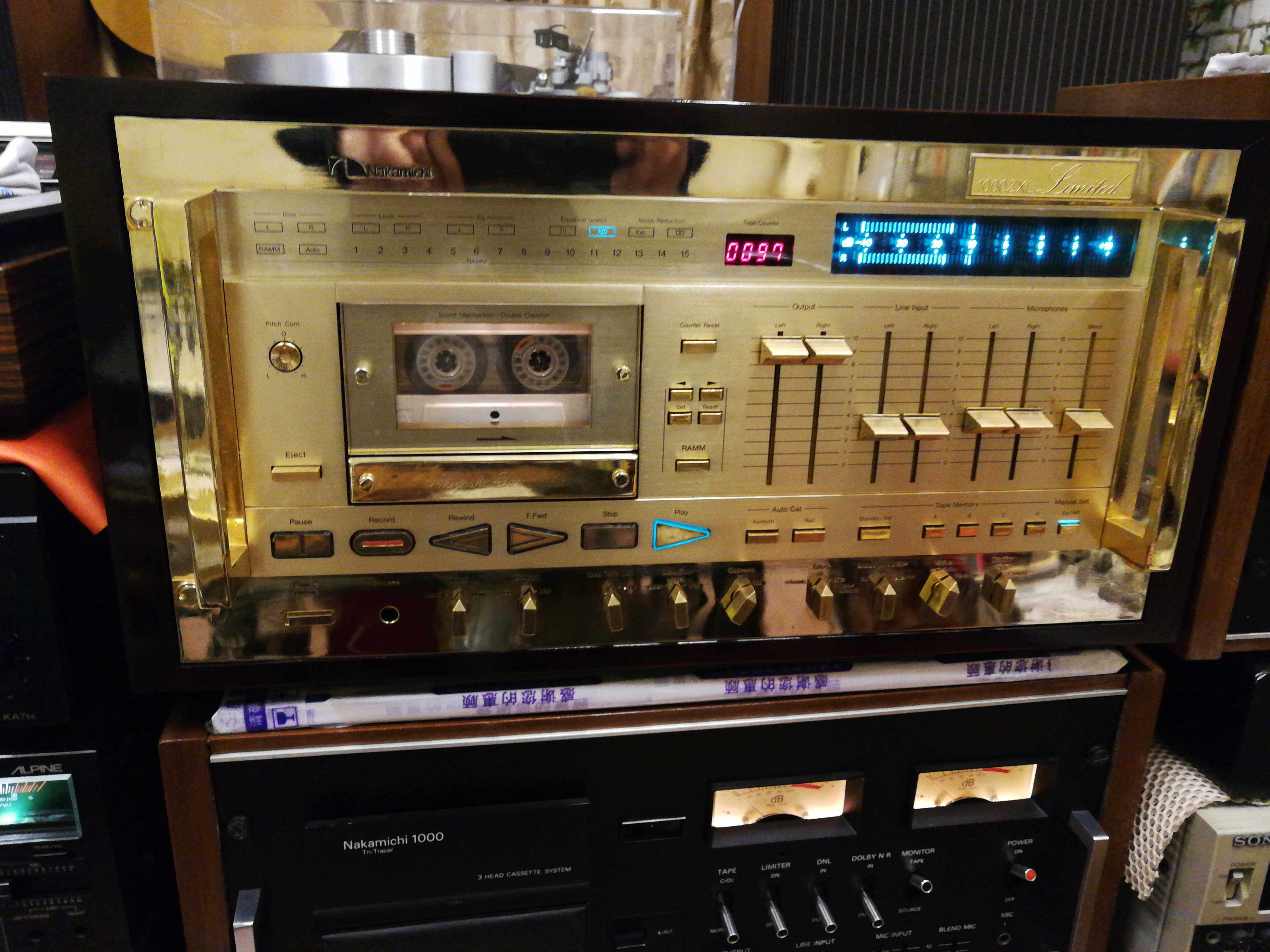 Nakamichi nakamichi 1000zxl cassette deck recorder - 18k gold