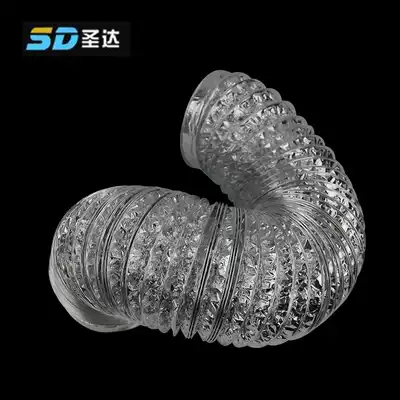 Telescopic ventilation hose 100 mm exhaust bath double layer thick aluminum foil duct 3 m dressing room air duct