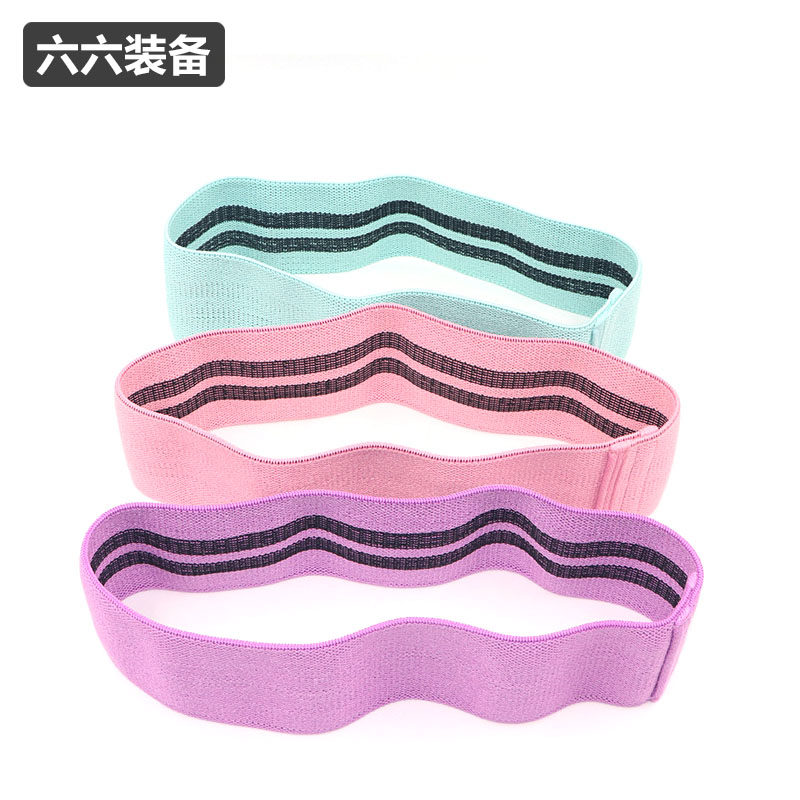 FitMen 66 Yoga Elastic Belt Butt Circle Fitness Female Male Rally Belt Butt Abuse Squat Belt Sports Resistance Belt