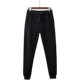 2024 New Autumn and Winter Solid Color Non-Fleece Thick Warm Elastic Waist Cuffed Casual Long Pants Men's Sweatpants