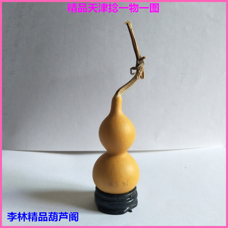 19-20 year new product boutique natural Tianjin mouth play this twist small gourd iron bag gold inscription play collection