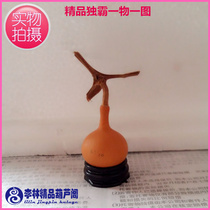 Natural fine special-shaped gourd ornaments iron bag gold dominate garlic long gourd play collection of one thing and one picture