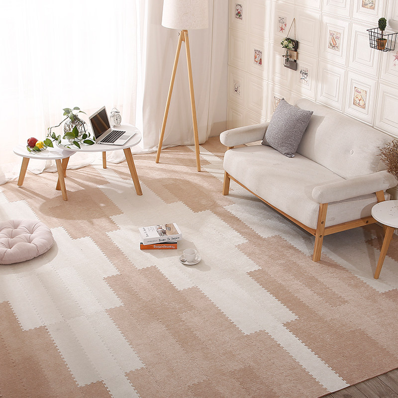 Splicing mats plus velvet carpets long fluff mats climbing mats moisture-proof thickening anti-fall foam pads