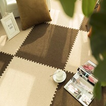 Japan-style Pure Color Foam Splicing Ground Mat Suede Child Crawl Mat tatami Bedroom Carpet Large Number of environmentally friendly home