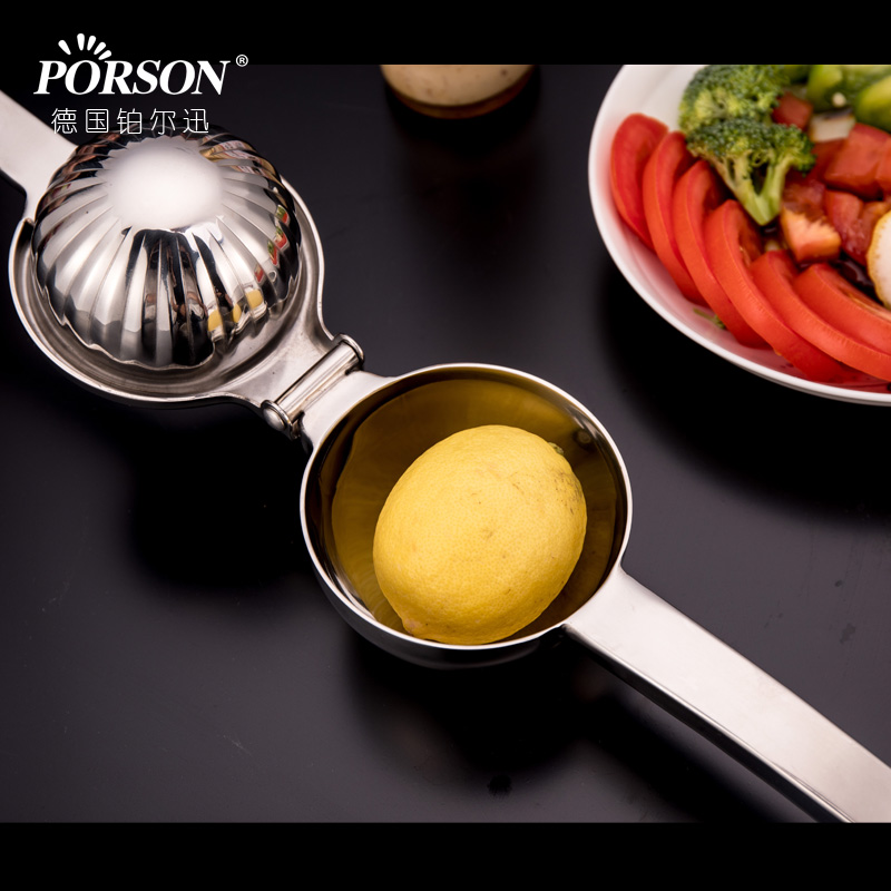 germany porson 304 stainless steel lemon squeezer clip squeeze juicer