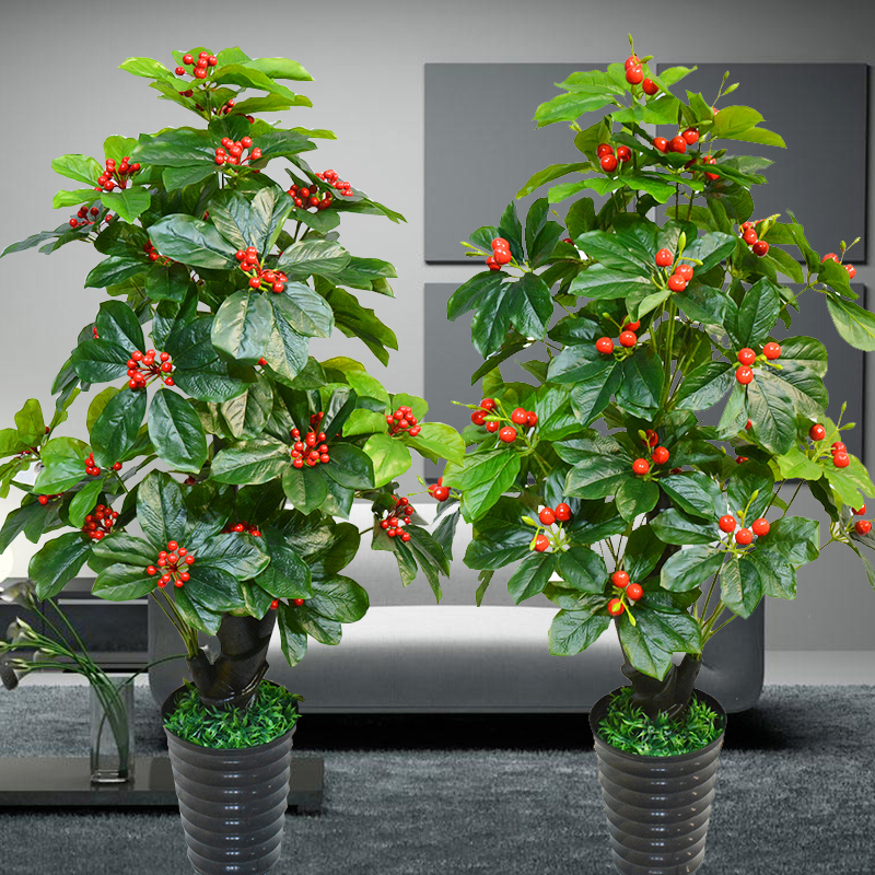 Fake Fruit Trees, Artificial Green Plants, Fortune Fruit, Kumquat Fruit, Money Tree, Home Interior Decoration Ornaments, Living Room Potted Plants