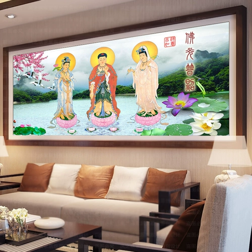 5D Diamond Painting полна алмазной гостиной ландшафт Новый буддийский бодхисаттва Большой бриллиантовая вышивка паста бриллиантовая кросс