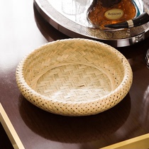 Household bamboo basket dry goods drying bamboo sieve fruit snack basket bamboo product handmade bamboo basket