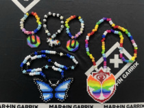 Electronic music festival kandi customized bean style top 100 DJ TML EDC ULTRA VAC storm cream field raver