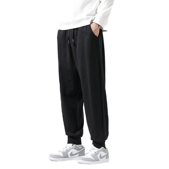 Jeanswest pants men's spring and autumn trendy ins leggings casual trousers autumn and winter velvet sports pants