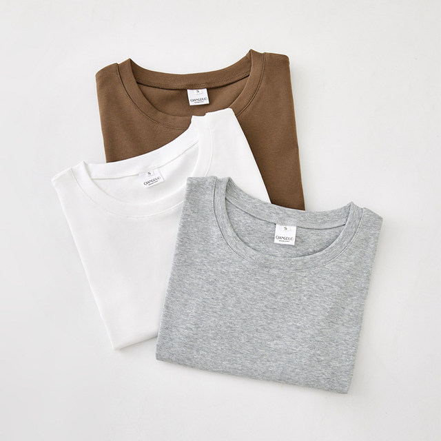 Korean Style Black Round Neck Regular Shoulder Short-Sleeve T-Shirt for Women, 2025 Summer New Slim-Fit Short Top for Petite Figures