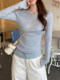 Women's Base Layer with a High-End Feel, Can Be Worn Outside, See-Through, Off-Shoulder, Sparkling Diamond Knit Top, Simple, Unique, Beautiful, Trendy Top