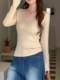 French-Style Gentle V-Neck Rhinestone Knit Sweater for Women, 2026 Spring Fashionable and Chic Korean-Style Unique Top