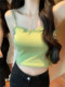 Pure Desire Hot Girl Simple Inner Layer Camisole for Women 2025 Summer Sexy with Chest Pad for Outer Wear Solid Color Slim Fit Top