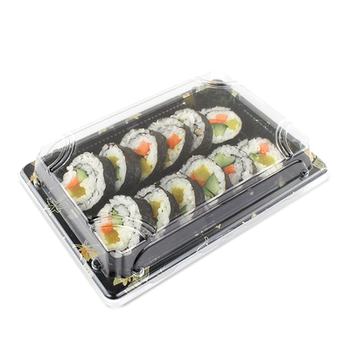 Printed sushi box 10 disposable packaging boxes for home use