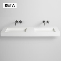 Invisible water under the stage Wall double basin artificial stone toilet washbasin washbasin wash basin custom