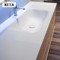 Nordic modern simple artificial stone toilet wash basin wash basin wash basin home bathroom cabinet combination customization