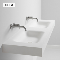 Hanging Wall double basin lower basin artificial stone integrated washbasin wash basin balcony household