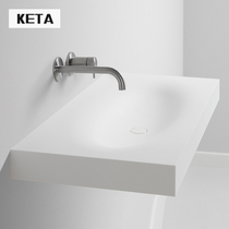 One-piece double-Basin basin washbasin wall-mounted wash basin toilet wash basin balcony customization