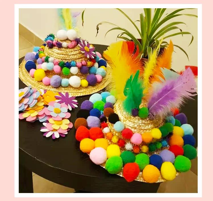 1,5cm handmade sang trọng bóng sang trọng bóng dán sản xuất mẫu giáo handmade tự làm sáng tạo câu đố vật liệu gói xe đồ chơi trẻ em