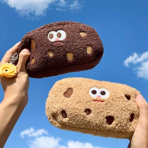 Милый забавный плюшевый вместительный и большой пенал