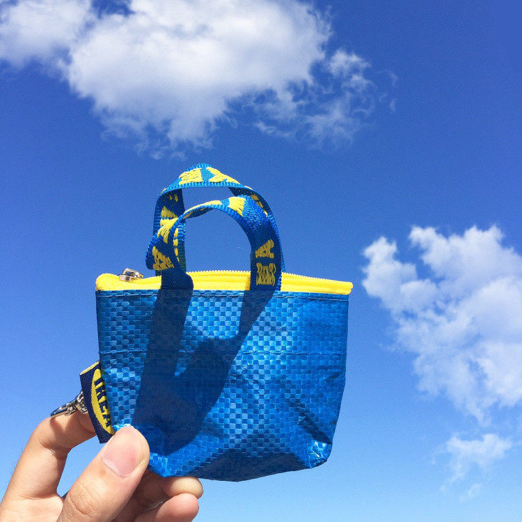 Limited - in - dot also too cute 8 mini - woven bag keybutton change wallet bag headset bag