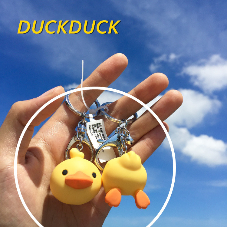 Multi-couple cartoon paparazzi key buckle pendant pair of brief male and female keyring ring car chain cute hanging decoration