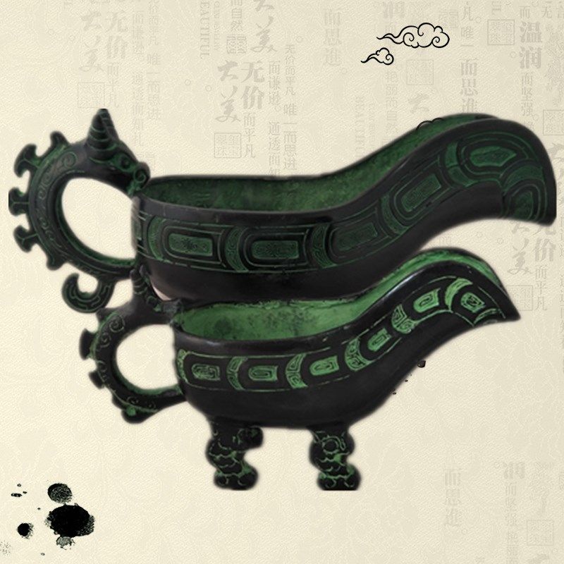 Antique Bronze Ware Pendulum Piece Ancient Wedding Hand Wash Prop Home Decoration Pint Bronze Tap price