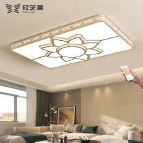 LED ceiling lamp rectangular atmospheric living room lamp modern simple and warm bedroom lighting romantic childrens room lamps