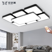 Ultra-thin atmospheric rectangle lid suction roof guest hall modern simple bedroom bookstore lighting balcony study lighting