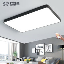 ultra-thin rectangular lid suck the top lamp modern simple bedroom lamp atmospheric living room lamp restaurant study lamp