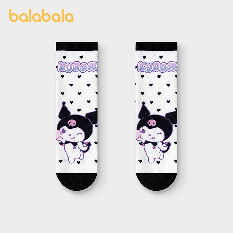 【Coolomi Ip Mall Same Style】Balabala Girls' Socks Children's Short Socks Summer Printed Elastic Single/Double Pack 【Coolomi Ip Mall Same Style】Balabala Girls' Socks Children's Short Socks Summer Printed Elastic Single/Double Pack