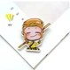 Nhật Bản và Hàn Quốc dễ thương huy hiệu cô gái thỏ mèo Yang Yang ngôi sao trâm Nhật Bản phim hoạt hình phụ kiện trang sức - Trâm cài