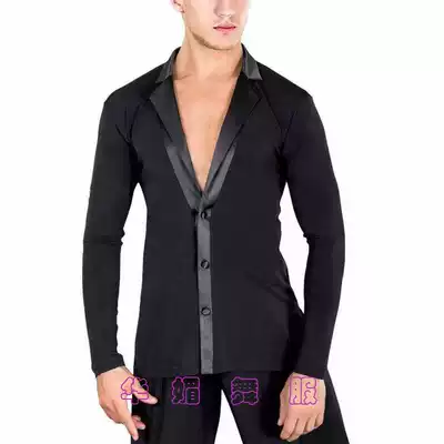 Huamei modern dance clothing Latin suit National standard waltz tango men's practice competition top customization