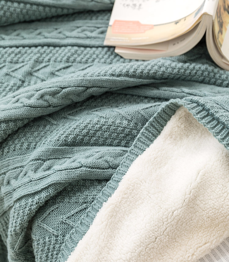Mùa đông cộng với dày thảm len ấm áp của đơn chăn sofa ngủ rắn chăn mền cashmere giản dị - Ném / Chăn chăn lông cừu cho trẻ em