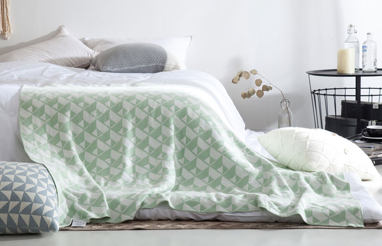 Ghế Bắc Âu chăn xe chăn đơn lười biếng nhỏ chăn che chân bông sofa giải trí chăn khăn choàng chăn - Ném / Chăn chăn yuki
