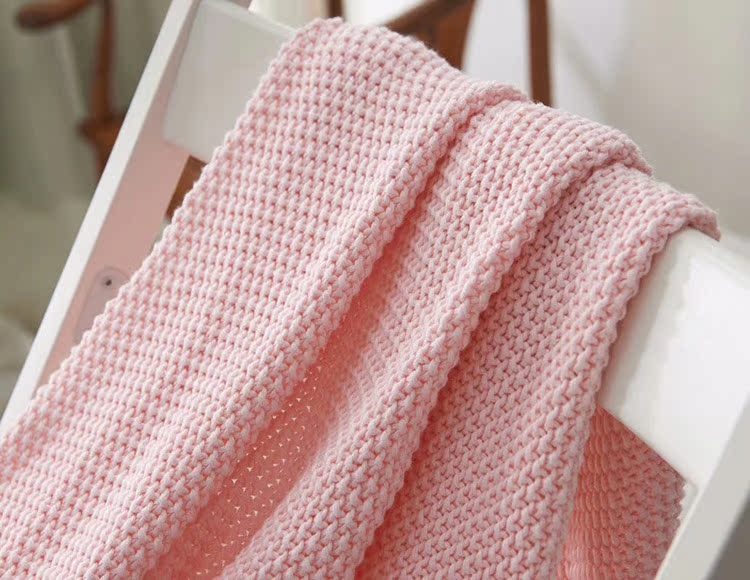 Mô hình Bắc Âu phòng trang trí chăn đơn đơn giản sofa ngủ trưa giản dị chăn lười thảm hồng thảm bông - Ném / Chăn vỏ chăn nhung
