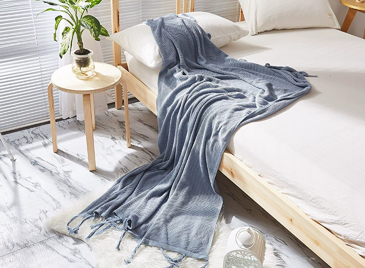 Nordic mô hình ghế sofa phòng trang trí thảm thảm xe mùa hè khăn choàng bông đơn giản dị chợp mắt lười biếng chăn mền che - Ném / Chăn chăn lông cừu 2 mặt