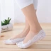 Vớ ren nữ mùa hè không có dấu vết nông ống ngắn vớ lụa mùa xuân và mùa thu vớ cotton silicon chống trượt thấp giúp phần mỏng tất bông đi trong nhà Vớ mắt cá chân