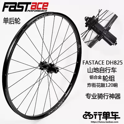 Fast DA25 DH825 Hub self-made sun rim Single rear bicycle wheel set Mountain quick release barrel shaft