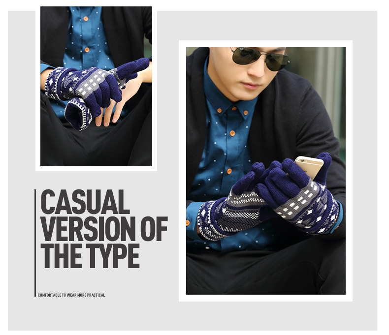 Gants pour homme      en de laine - Ref 2782648 Image 20