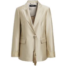 Hongxiu Shopping Malls same style HOPESHOW national style buckle suit autumn 2024 new womens simple temperament jacket