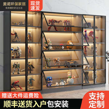Glass door display cabinet product display and storage
