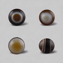(No returns or exchanges for minor flaws) 7-8MM mini Sky Eye Buddha Eye wrapped sardonyx beads single plant collection (003)