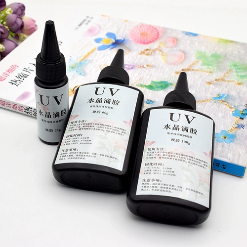 Клей ручной работы, прозрачный аксессуар для маникюра, УФ-защита